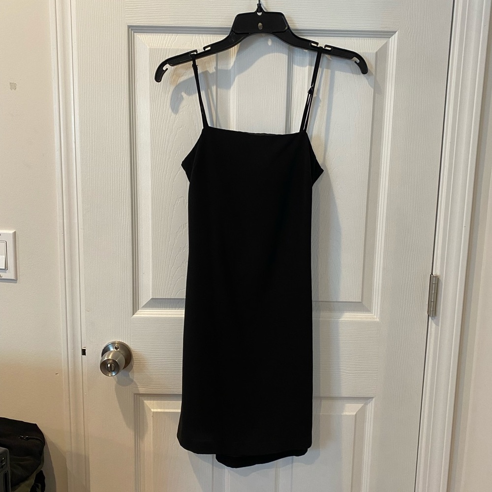 Black dress with tie across back